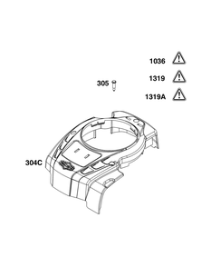 Part Location Diagram of 596471 Briggs and Stratton Housing-blower
